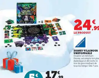 Hyper U Disney vilainous unstoppable offre