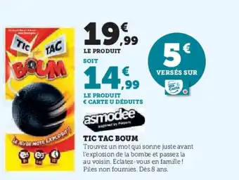 Hyper U TIC TAC Boum offre