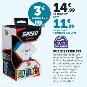 Hyper U Rubik's speed 3×3 offre