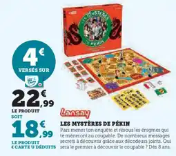 Hyper U LANSAY Les mystères de pékin offre