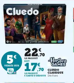 Hyper U CLUEDO Classique offre