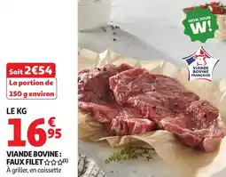 Auchan Viande bovine: faux filet offre