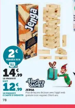 Hyper U JENGA offre