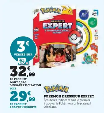 Hyper U POKEMON Dresseur expert offre