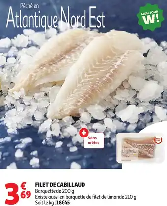 Auchan Filet de cabillaud offre