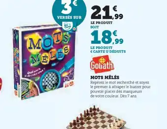 Hyper U GOLIATH Mots mêlés offre