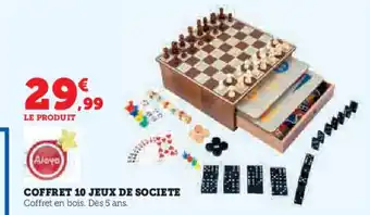 Hyper U Coffret 10 jeux de societe offre