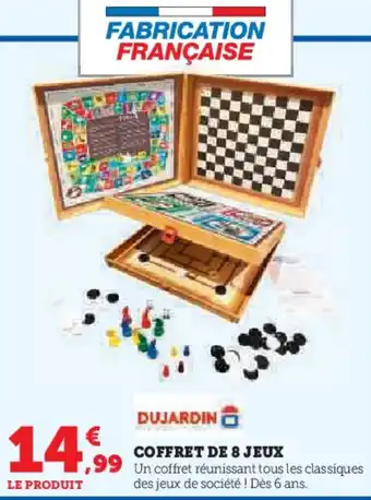 Hyper U DUJARDIN Coffret de 8 jeux offre