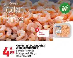 Auchan Crevettes décortiquées cuites réfrigérées offre