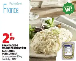 Auchan Brandade de morue parmentière auchan le poissonnier offre
