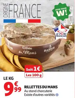 Auchan Rillettes du mans offre