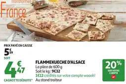 Auchan Flammekueche d'alsace offre