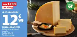 Auchan Foire à la raclette offre