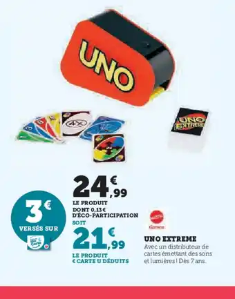 Hyper U UNO Extreme offre