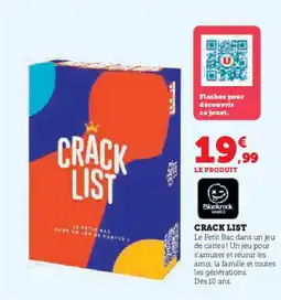 Hyper U CRACK LIST offre