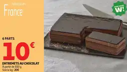 Auchan Entremets au chocolat offre
