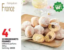 Auchan 12 mini beignets fourrés offre