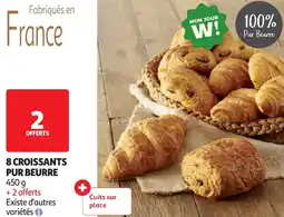Auchan 8 croissants pur beurre offre