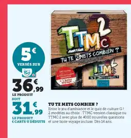 Hyper U TU TE REMETS COMBIEN offre