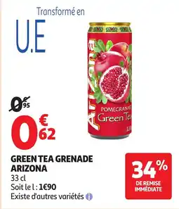 Auchan Green tea grenade offre