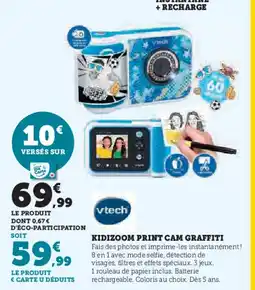 Hyper U VTECH Kidizoom print cam graffiti offre
