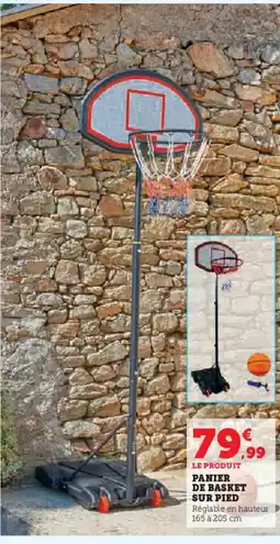 Hyper U Panier de basket sur pied offre