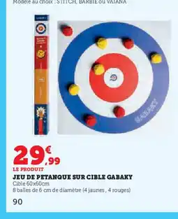 Hyper U Jeu de petanque sur cible gabaky offre