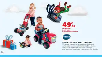 Hyper U VTECH Super tracteur magi tondeuse offre