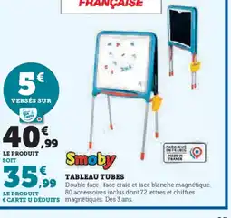 Hyper U SMOBY Tableau tubes offre