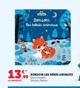 Hyper U Bonsoir les bébés animaux offre