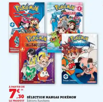 Hyper U Sélection mangas pokémon offre