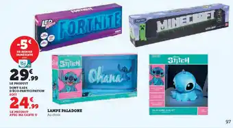 Hyper U Lampe paladone offre