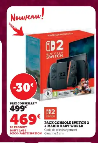 Hyper U Pack console switch 2 + mario kart world offre