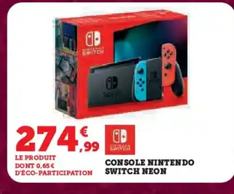 Console nintendo switch neon
