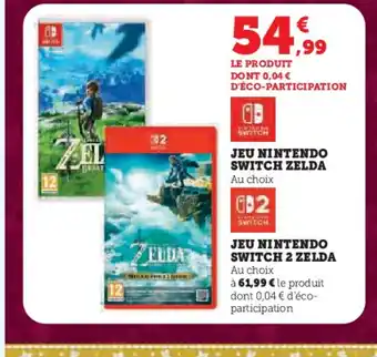 Hyper U ZELDA Jeu nintendo switch offre
