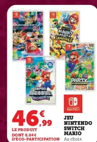 Hyper U Jeu nintendo switch mario offre