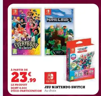 Hyper U Jeu nintendo switch offre
