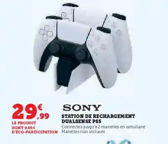Hyper U SONY Station de rechargement dualsense ps5 offre