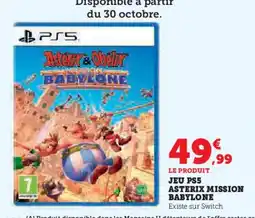 Hyper U Jeu ps5 asterix mission babylone offre