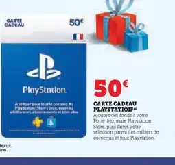 Hyper U Carte cadeau playstation offre