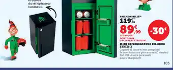 Hyper U Mini refrigerateur 10l xbox series x offre