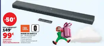 Hyper U JBL Barre de son 2.0 offre