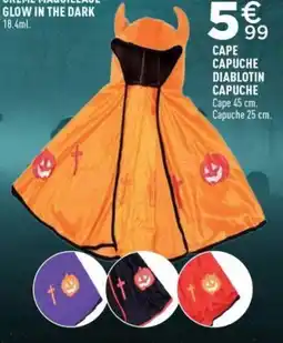 Centrakor Cape capuche diablotin capuche offre