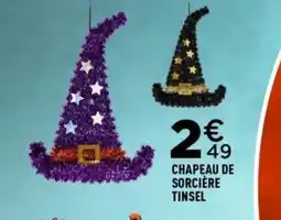 Centrakor Chapeau de sorcière tinsel offre