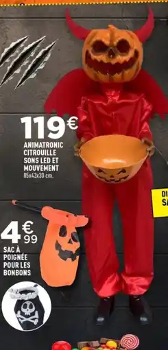 Centrakor Animatronic citrouille sons led et mouvement offre