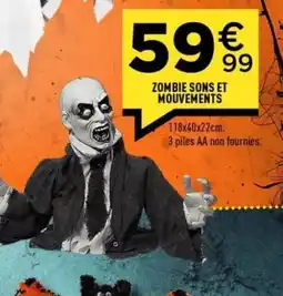 Centrakor Zombie sons et mouvements offre