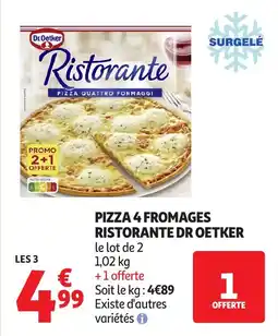 Auchan Pizza 4 fromages ristorante dr oetker offre