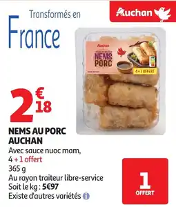Auchan Nems au porc auchan offre