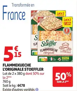 Auchan Flammekueche l'originale stoeffler offre