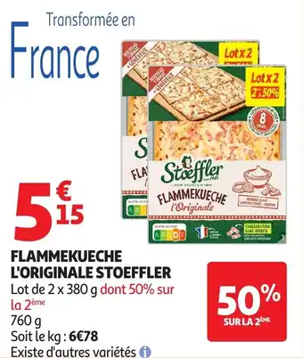 Auchan Flammekueche l'originale stoeffler offre